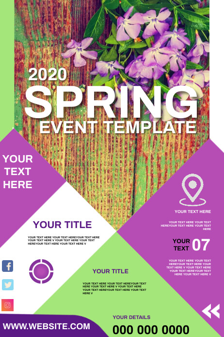 SPRING EVENT POSTER TEMPLATE | PosterMyWall