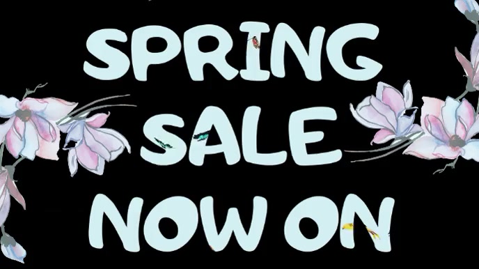 Spring Event Social Media Video Template Digital Display (16:9)