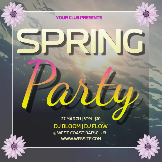 Spring Event Programs Templates SPRING EVENT TEMPLATE | PosterMyWall