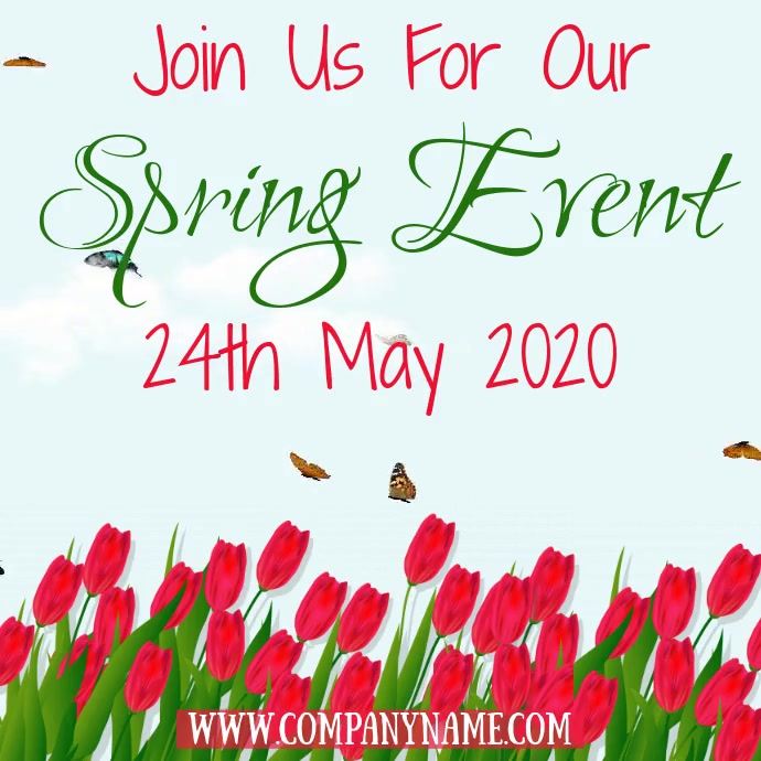 Spring Event Video Template Square (1:1)
