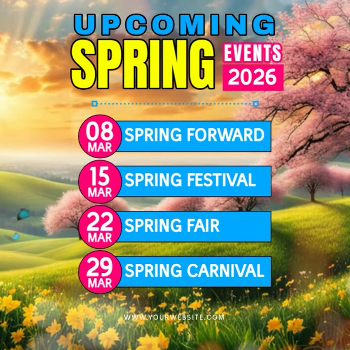 Spring Events Pos Instagram Video Template | PosterMyWall
