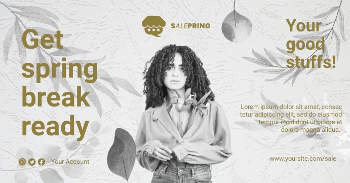 Click Spring Design Facebook Spring Facebook AD Template | PosterMyWall