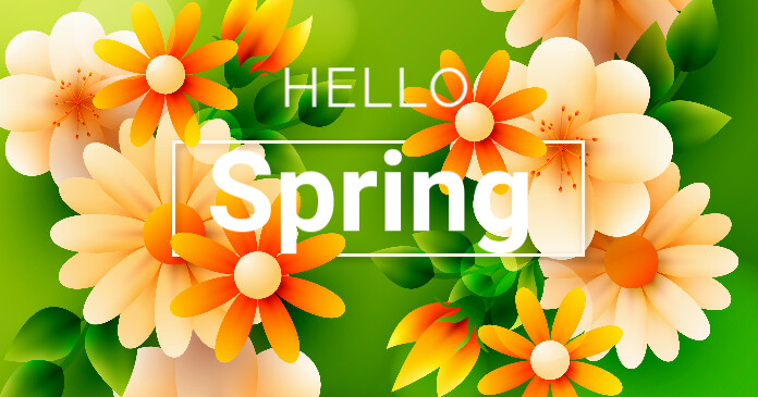 spring facebook share image Template | PosterMyWall