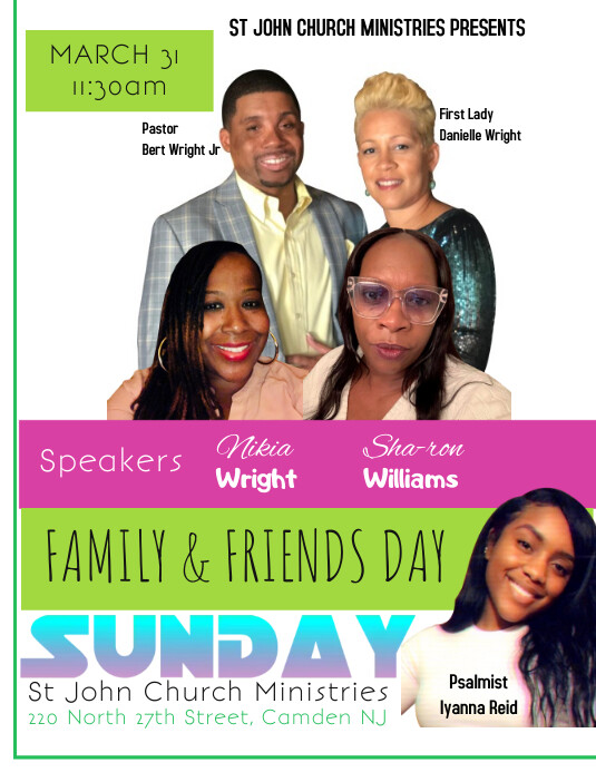 Spring Family & Friends Day Flyer Ulotka (US Letter) template