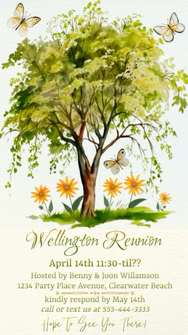 Family Gathering Invitations Template Save The Date Family Reunion