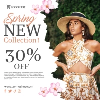 Spring Fashion Sale Instagram na Post template
