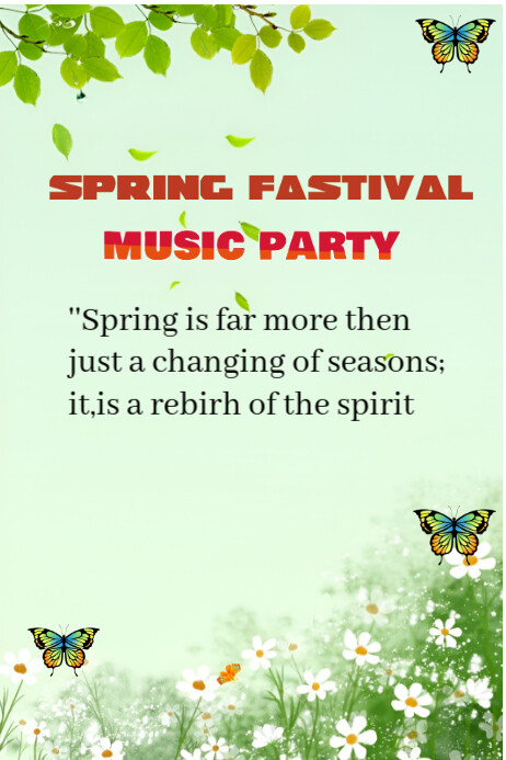 Copy of spring fastival music party | PosterMyWall