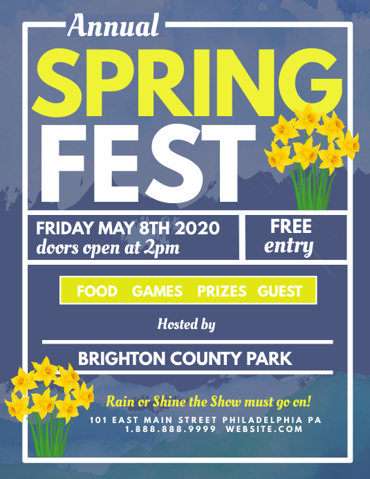 Spring Fest Template | PosterMyWall