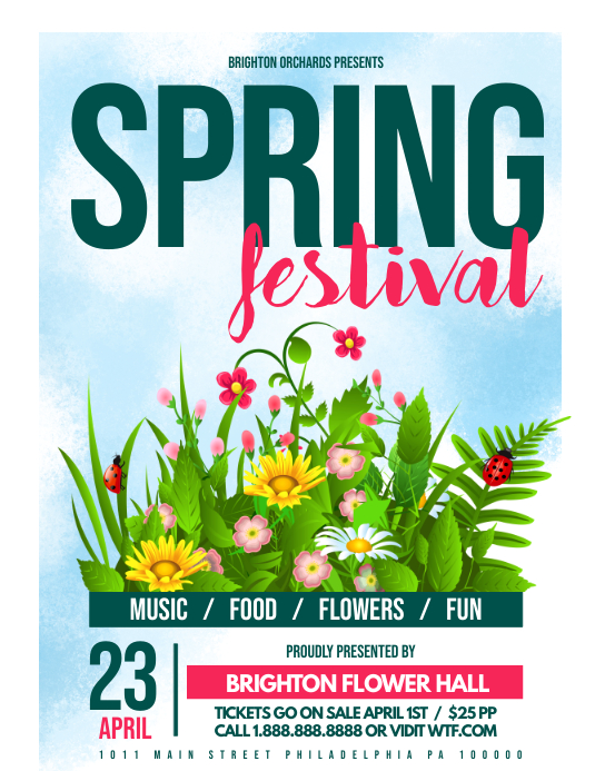 Spring Fest Template | PosterMyWall
