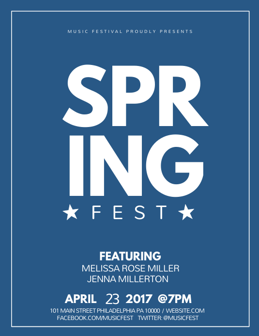 Spring Fest Template | PosterMyWall