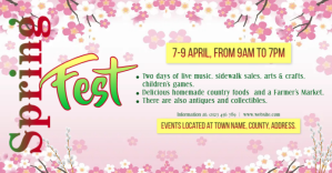 Spring Fest Facebook event template