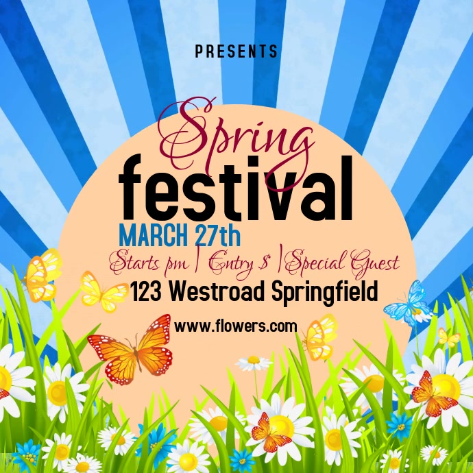 Copy of spring fest festival template | PosterMyWall