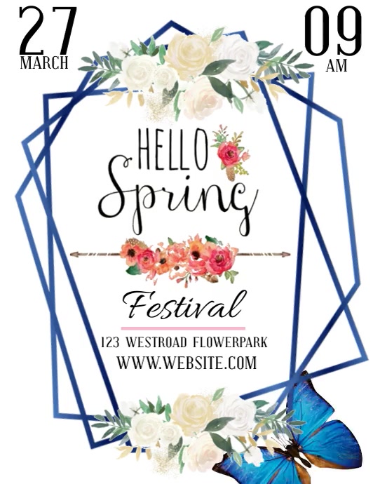 Copy of SPRING FEST FESTIVAL Template | PosterMyWall
