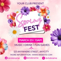 Spring Fest Instagram Post template