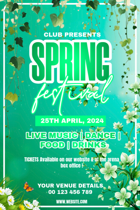 Spring Fest Poster Template | PosterMyWall