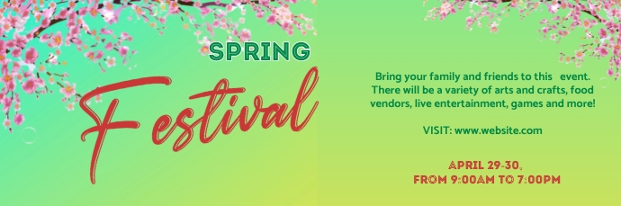 Spring festival ad Template | PosterMyWall