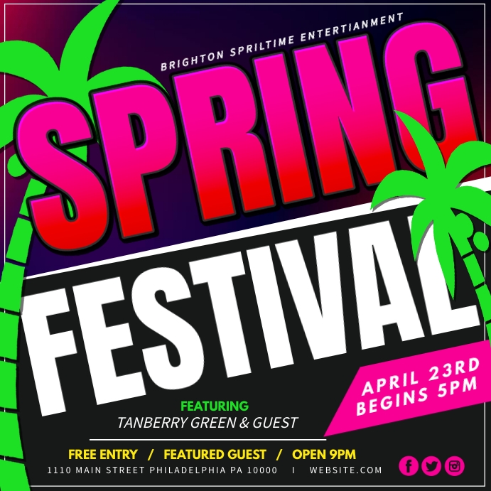 Spring festival Template | PosterMyWall