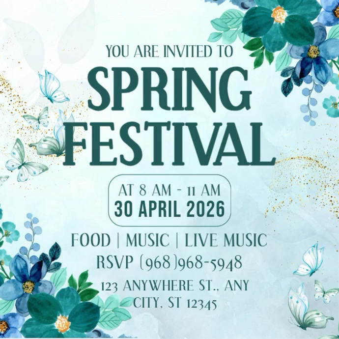 Spring Festival Template | PosterMyWall