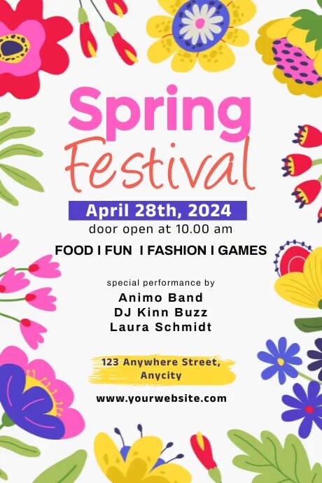 Spring Festival Template | PosterMyWall