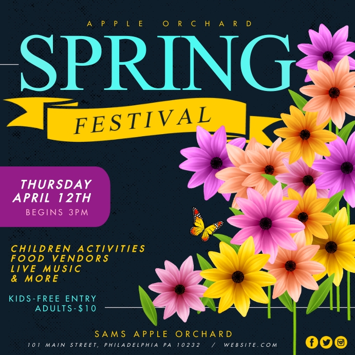 Spring Festival Template | PosterMyWall