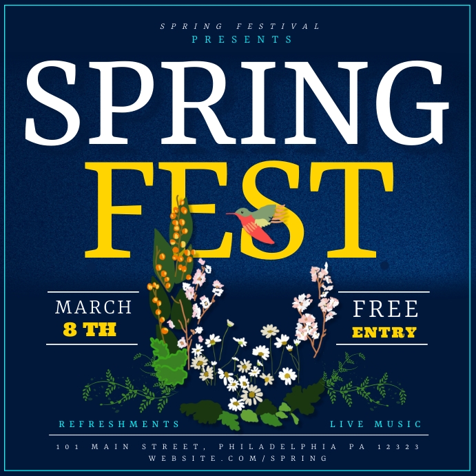 Spring Festival Template | PosterMyWall