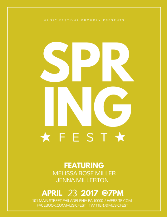 Spring festival Template | PosterMyWall