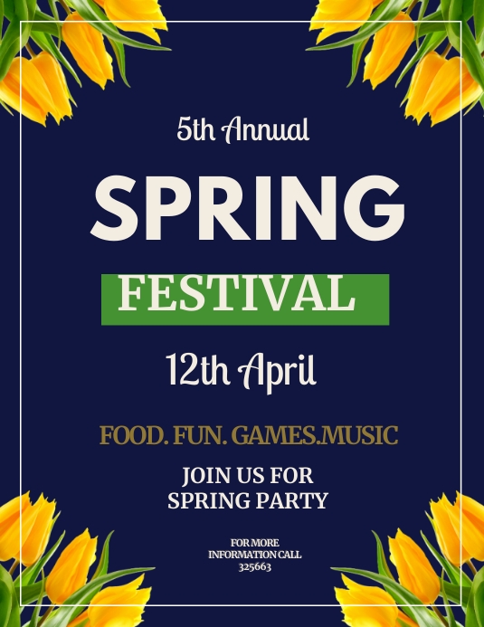 Spring Festival Template | PosterMyWall