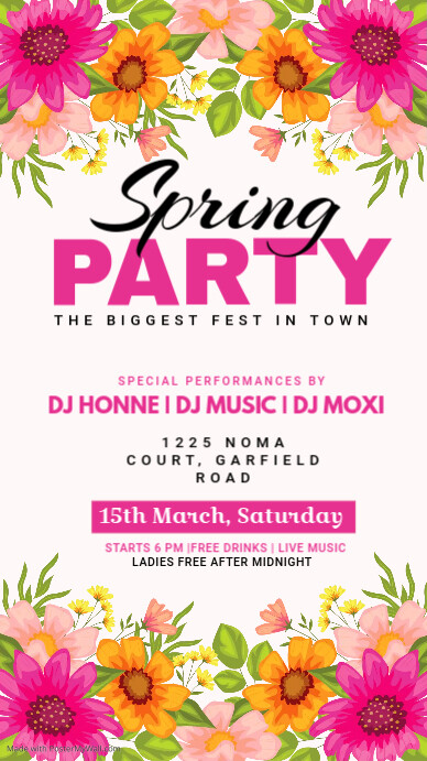 SPRING FESTIVAL Template | PosterMyWall