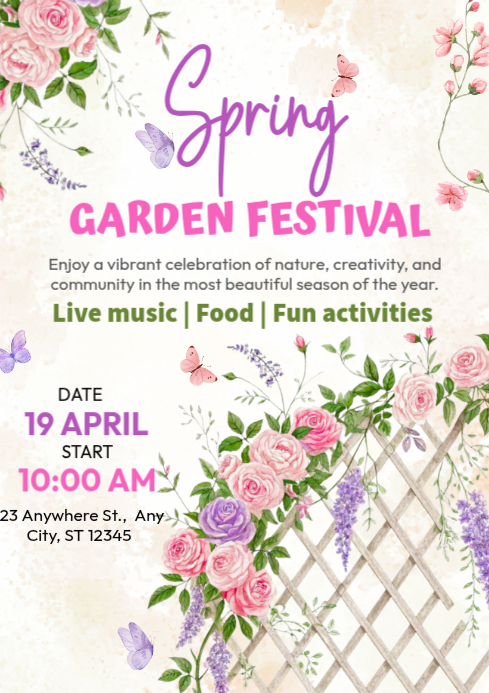 Spring Festival Template | PosterMyWall
