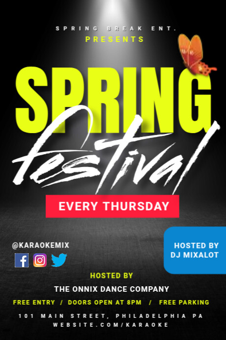 Spring festival Template | PosterMyWall