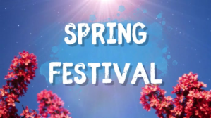 spring festival Digitalt display (16:9) template