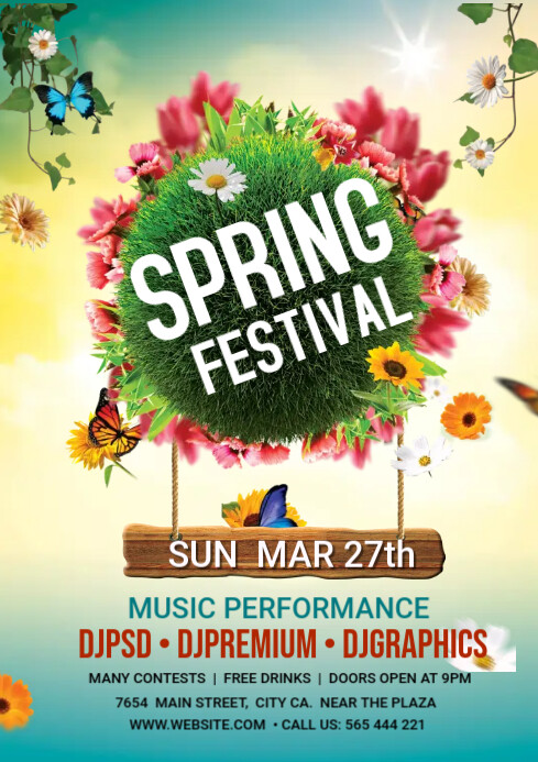 Spring Festival Template | PosterMyWall