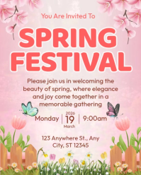 Spring Festival Instagram Portrait template