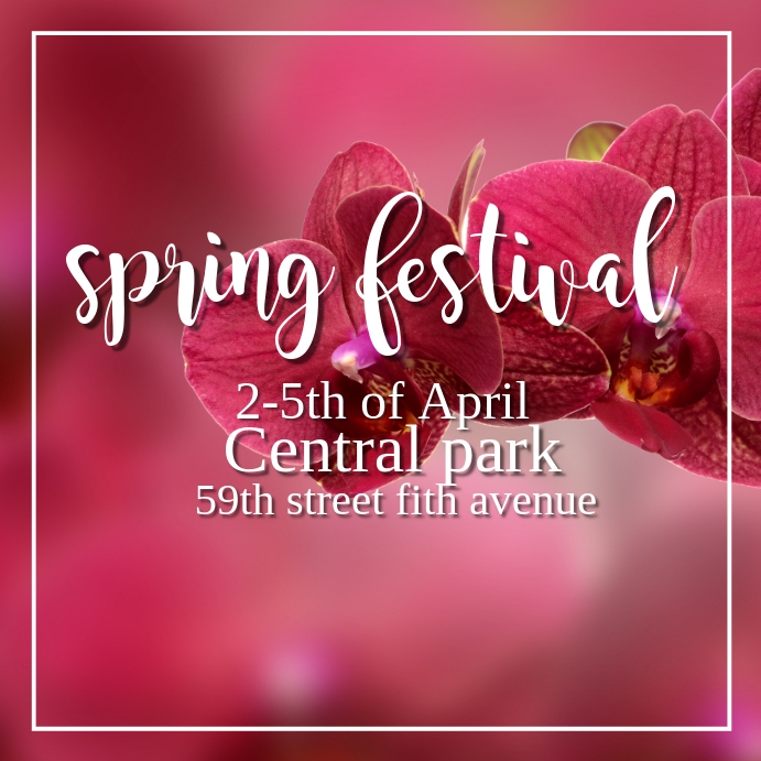 Spring Festival Template | PosterMyWall