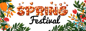 White Spring Festival Facebook Cover Photo Template