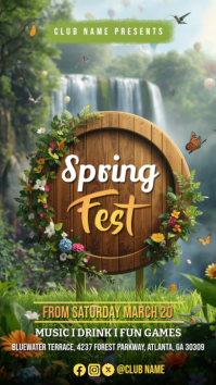 Spring Festival Digitale Vertoning Template