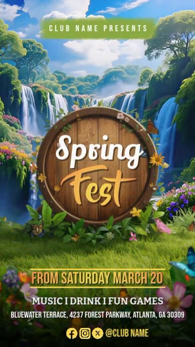 Spring Festival Digital Display Video Template | PosterMyWall