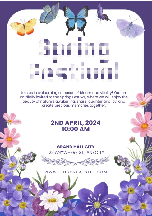 Spring festival Event Template | PosterMyWall
