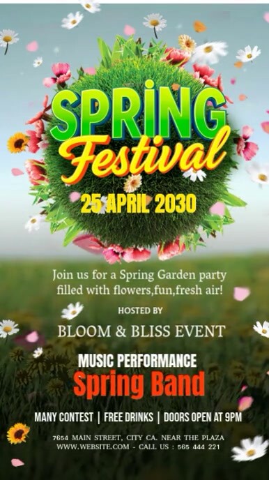Spring Event Design Spring Festival Event Template | PosterMyWall