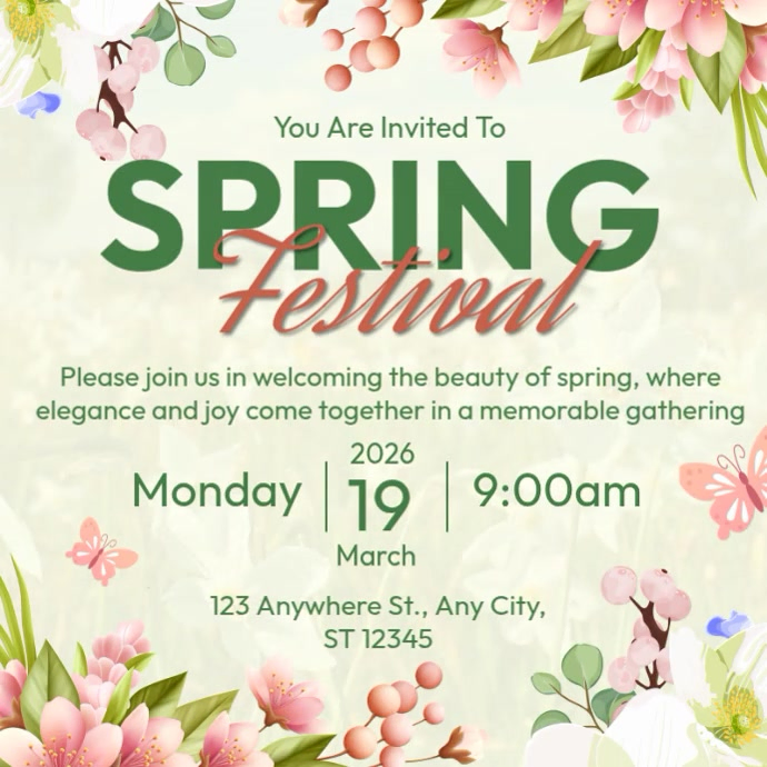 Spring Festival Event Template | PosterMyWall