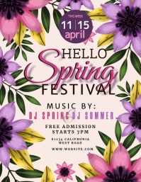 Spring Party Flyer Template | PosterMyWall