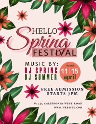 SPRING FESTIVAL Template | PosterMyWall