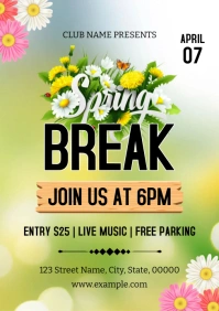 Spring Festival Flyer A3 template