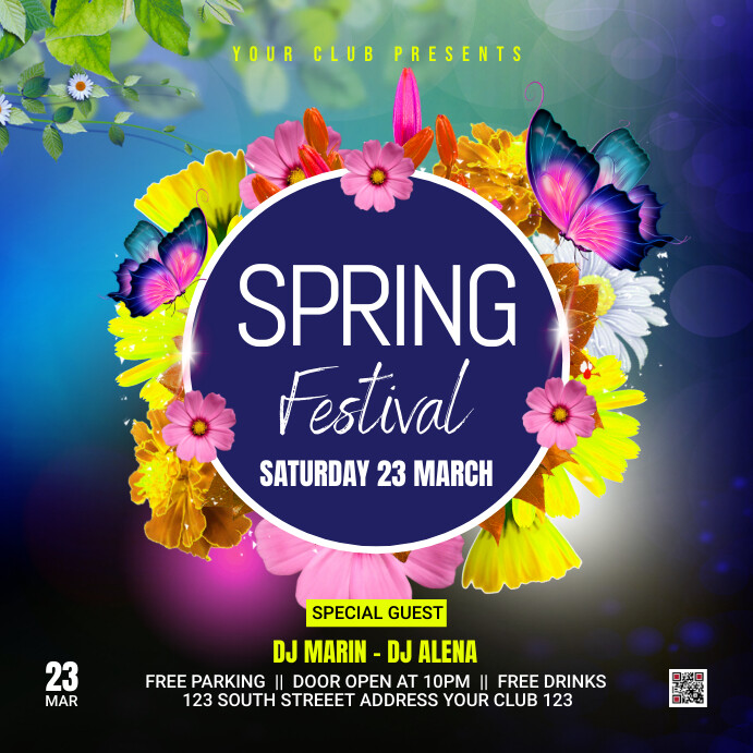 spring festival flyer Template | PosterMyWall