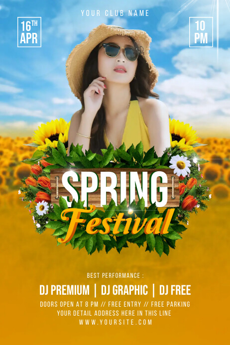 Spring Festival Flyer or Poster Template | PosterMyWall