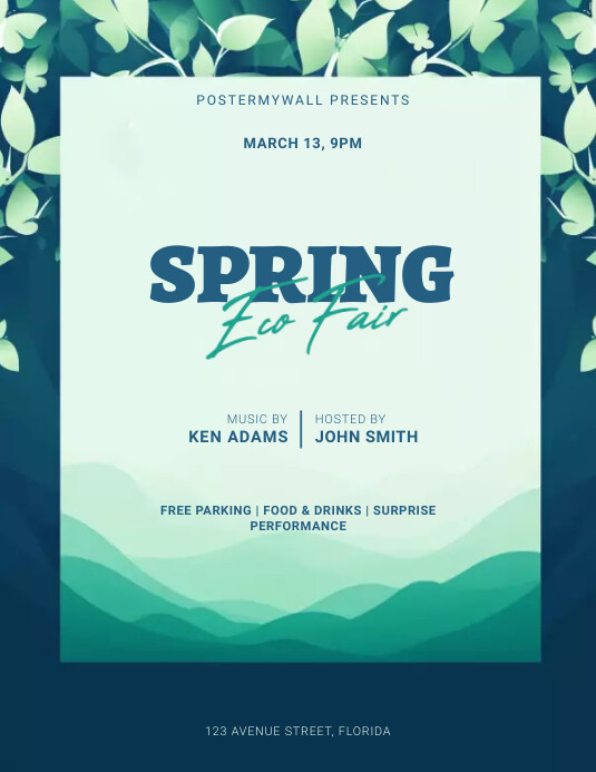 Spring Festival flyer template | PosterMyWall