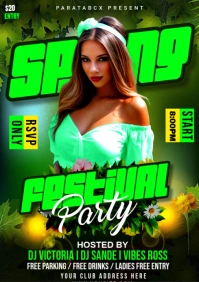 Spring Festival Party A4 template