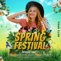 Spring Festival Party Wpis na Instagrama template