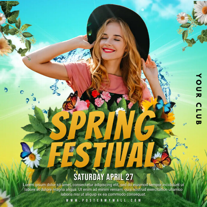 Springfest Themes Copy of Spring Festival Party | PosterMyWall