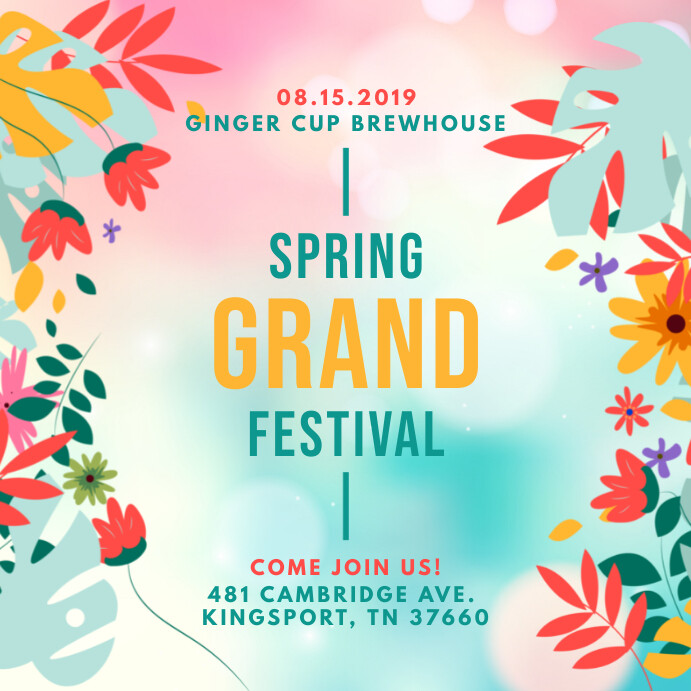 Spring Fest Invitation Frühlingsfest party einladung design--Vorlage | PosterMyWall